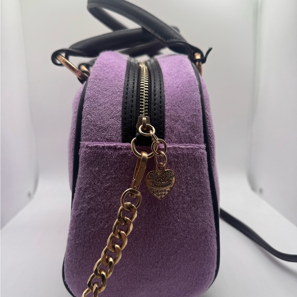 Juicy Couture Purple Lovers Club Daydreamer Shoulder Bag Handbag Charms Bow NWT - Picture 2 of 6